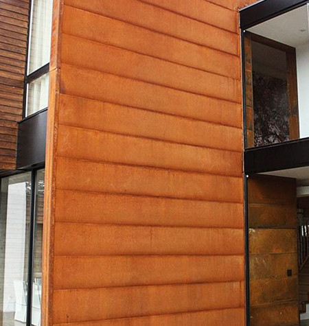 outdoor corten cladding 